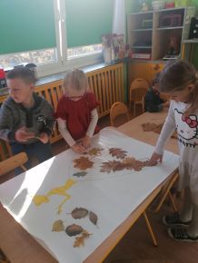 Praca plastyczna  dzieci 5 -letnich "Suknia pani jesieni"