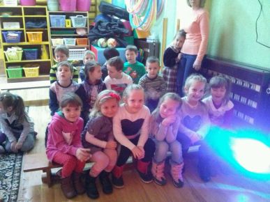 Nasze "Muchomorki" podczas udziału w Festiwalu Piosenki