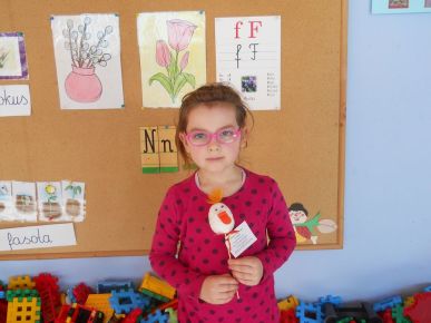 Konkurs "Wielkanocne pisanki" zorganizowany przez przedszkole nr 4. Otrzymaliśmy dyplom i nagrody