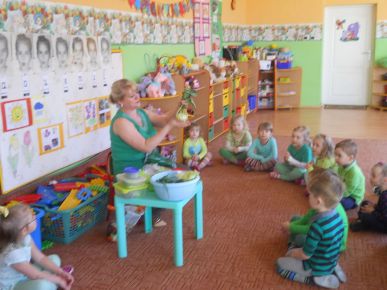 Dnia 18.04.2016 w najmłodszej grupie odbył się Zielony dzień